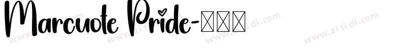 Marcuote Pride字体转换